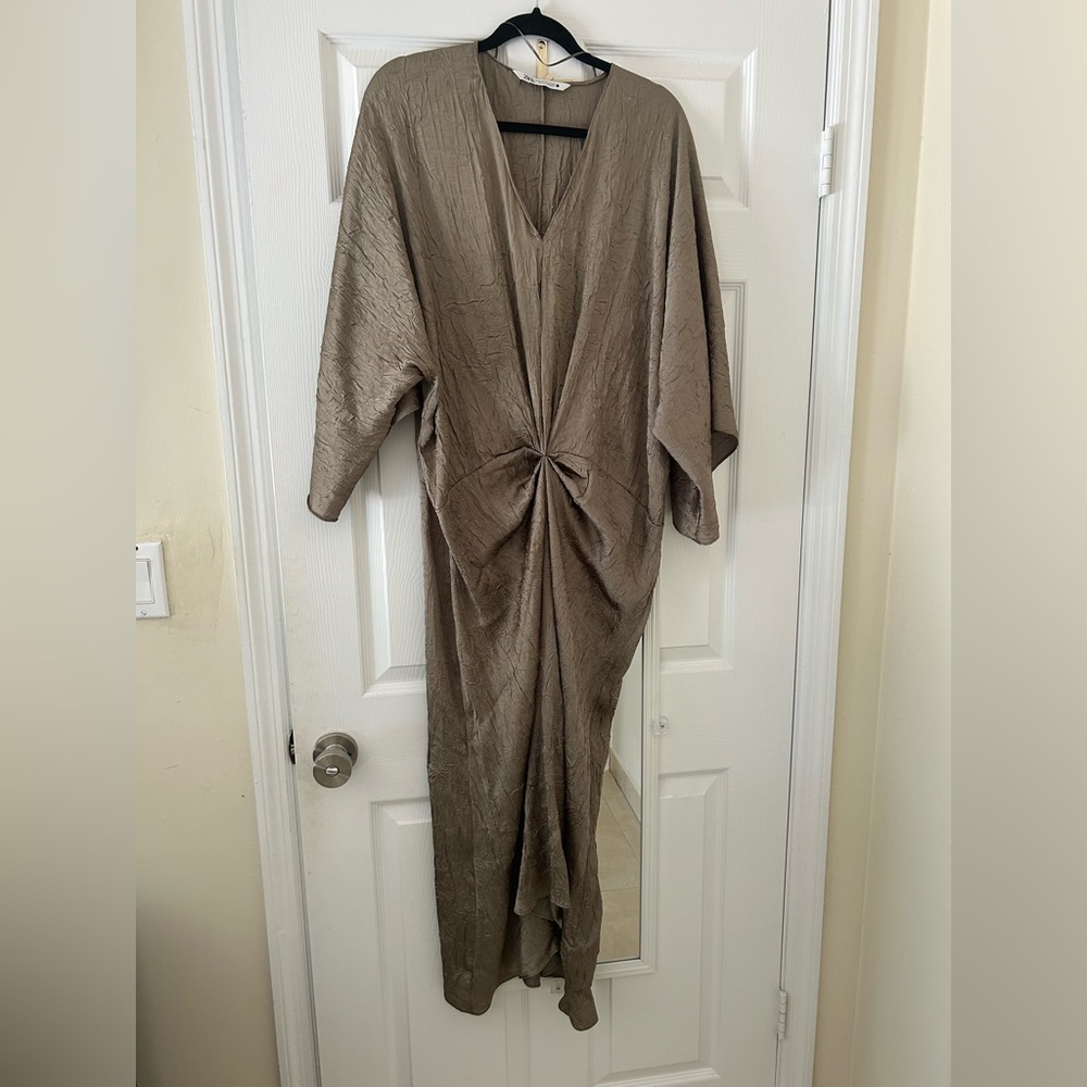 Zara Tan Kimono dress